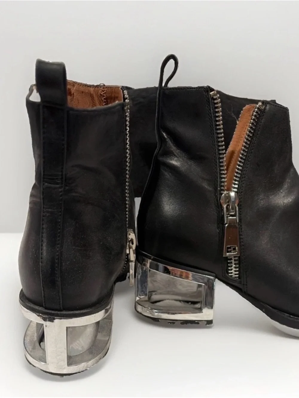 Jeffrey Campbell Boone Cage Heel Booties Size 7